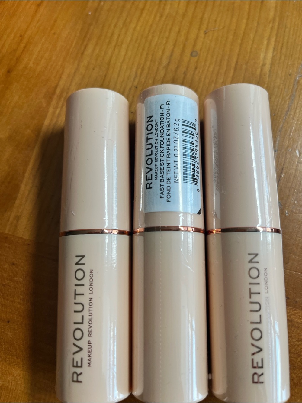 Set of 3 Revolution Fast Base Stick Foundation - Light Beige Trio